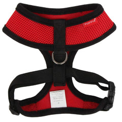 Puppia Soft Mesh Chihuahua Small Dog Harness A Red and Black 3 Sizes Chihuahua Clothes and Accessories at My Chi and Me