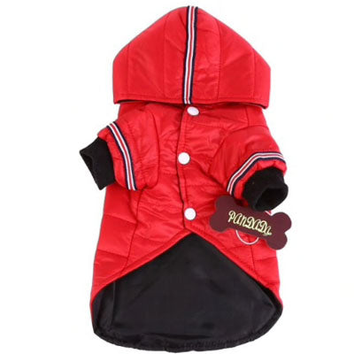 Lightweight Sporty Padded Unisex Chihuahua Puppy or Small Dog Hooded Coat Silver Grey - My Chi and Me