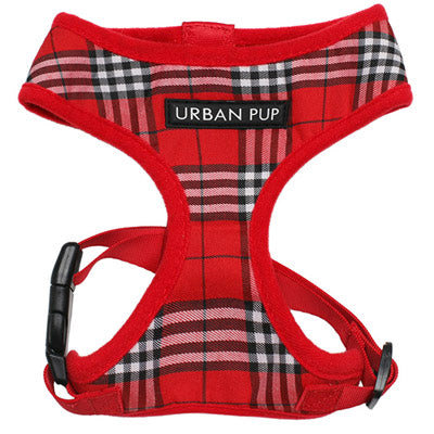 Red Checked Tartan Harness by Urban Pup - My Chi and Me