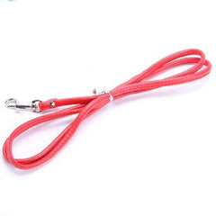 Super Value Rolled PU Leather 1cm Lead 1.2 Metres Long 7 Colours Chihuahua Clothes and Accessories at My Chi and Me