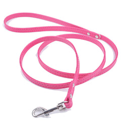 Super Value Small Flat PU Leather 1cm Lead 1.2 Metres Long 12 COLOURS Chihuahua Clothes and Accessories at My Chi and Me