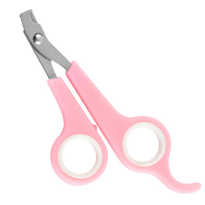 Small Scissor Style Nail Clippers Chihuahua Small Dogs Baby Pink and White