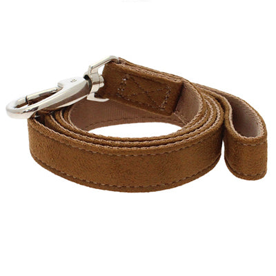 Brown Shearling Lead by Urban Pup Chihuahua Clothes and Accessories at My Chi and Me