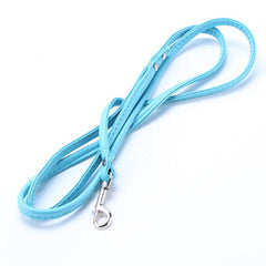 Super Value Rolled PU Leather 1cm Lead 1.2 Metres Long 7 Colours Chihuahua Clothes and Accessories at My Chi and Me