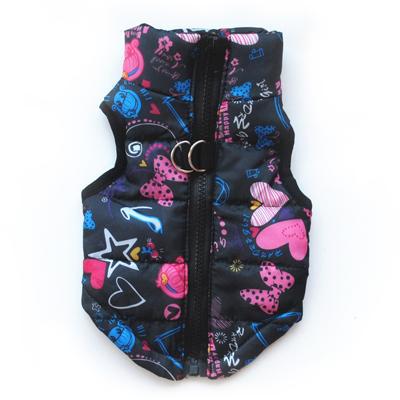 Padded Small Dog Chihuahua Gilet Coat Stars & Hearts - My Chi and Me
