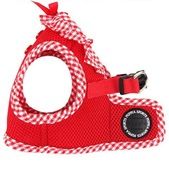 Puppia Vivian Vest Style Jacket Harness B Red 3 SIZES Chihuahua Clothes and Accessories at My Chi and Me