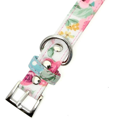 White Floral Cascade Collar by Urban Pup Chihuahua Clothes and Accessories at My Chi and Me