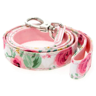 White Floral Cascade Dog Lead by Urban Pup - My Chi and Me