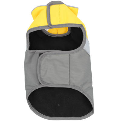 Small Dog Waterproof Reflective Adjustable Velcro Coat Yellow and Grey - My Chi and Me