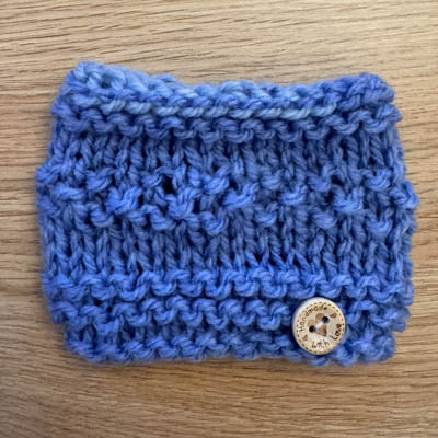 Soft Blue Fine Knit Snood for Chihuahua or Small Dog