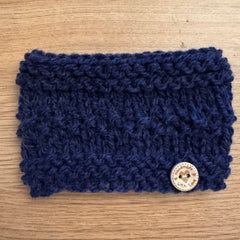 Soft Blue Fine Knit Snood for Chihuahua or Small Dog Size Small/Medium