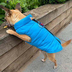 Lightweight Gilet Style Chihuahua or Small Dog Puffa Coat Blue