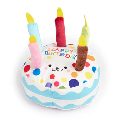 Medium Dog Layer Birthday Cake Toy with Coloured Candles SPECIAL OFFER