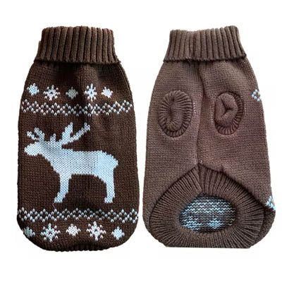 Brown and White Reindeer Jumper Chihuahua or Small Dog