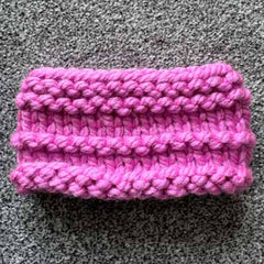 Cerise Chunky Hand Knit Snood for Chihuahua or Small Dog 3 Sizes Large