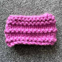 Cerise Chunky Hand Knit Snood for Chihuahua or Small Dog 3 Sizes Medium