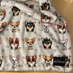 Chihuahua Print Champagne Soft Cosy Fleece Blanket by My Chi and MeChihuahua Print Champagne Soft Cosy Fleece Blanket by My Chi and MeChihuahua Print Champagne Soft Cosy Fleece Blanket by My Chi and Me