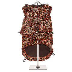 Urban Pup Rainstorm Chihuahua or Small Dog Coat Brown Cheetah