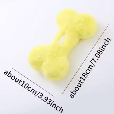 Cuddle Bone Small Dog Plush Bone Toy with Squeaker