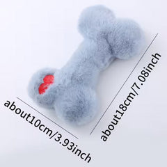 Cuddle Bone Small Dog Plush Bone Toy with Squeaker