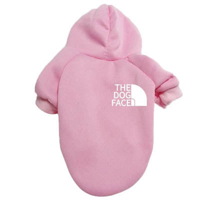 The Dog Face Hoodie Style Small Dog Sweatshirt Pink