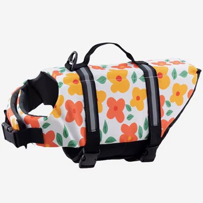 Pet Life Jacket Buoyancy Aid for Chihuahuas or Small Dogs Floral