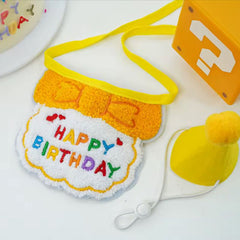 Happy Birthday Party Hat & Bib Set for Small Dogs 7 Colours