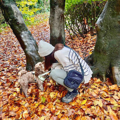 Mini Dog Walking Bag - Black