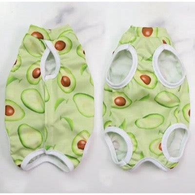 Surgery Suits for Small Dogs Post Surgery Wound Protection Avocado