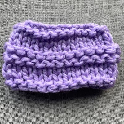 Lilac Chunky Handy Knit Snood for Chihuahua or Small Dog