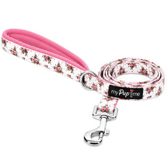 Luxury White Vintage Floral Lead by My Pup and Me - My Chi and Me