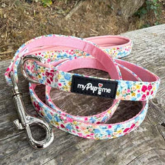Luxury Meadow Floral Harness and Lead by My Pup and Me