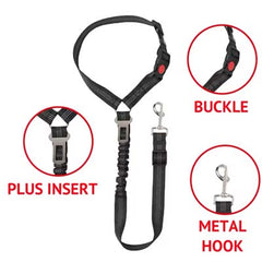 Anti Shock Premium Strong Webbing Single Dog Multiway Seat Belt