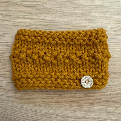 Bronze Chunky Hand Knit Snood for Chihuahua or Small Dog Four Sizes