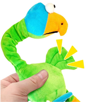 Super Soft Parrot Medium Squeaky Dog Toy