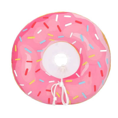 Surgery Collar Post Operative Soft Protective Super Sweet Donut Pink