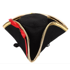 Chihuahua or Small Dog Black and Gold Pirate Hat