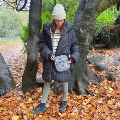 Mini Dog Walking Bag - Grey