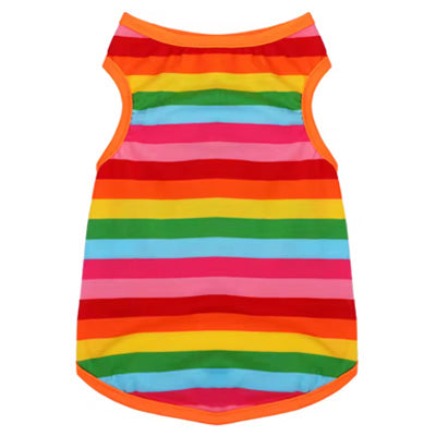 Chihuahua or Small Dog Rainbow Striped Pride Vest