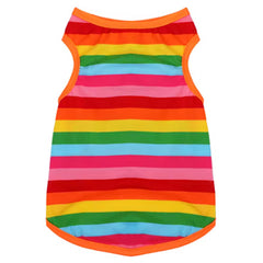 Chihuahua or Small Dog Rainbow Striped Pride Vest