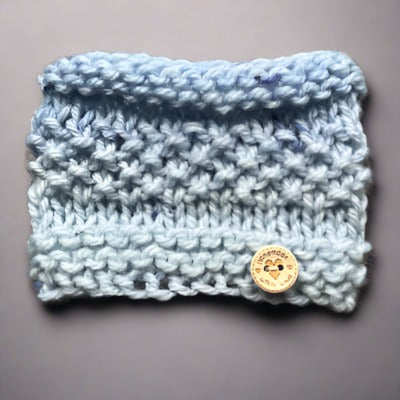 Soft Blue Fine Knit Snood for Chihuahua or Small Dog Three Sizes SALE