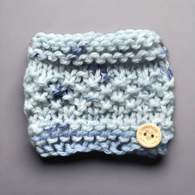 Soft Blue Fine Knit Snood for Chihuahua or Small Dog Three Sizes SALE