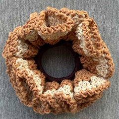 Crochet Collective Salted Caramel Handmade Scrunchie