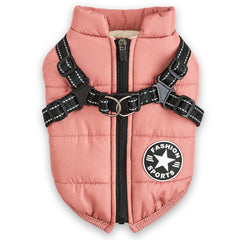 Sherpa Premium Waterproof Small Dog D Ring Coat Dusky Rose 2 Sizes