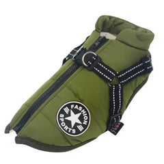 Sherpa Premium Waterproof Small Dog D Ring Coat Khaki 3 Sizes