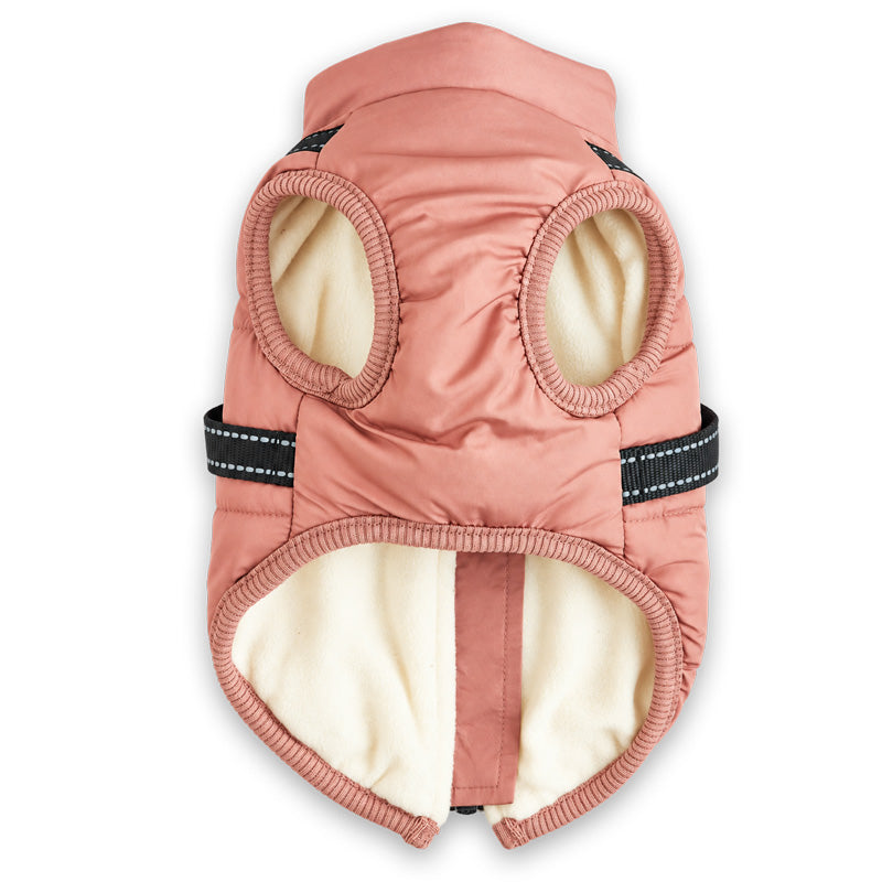 Sherpa Premium Waterproof Small Dog D Ring Coat Dusky Rose 2 Sizes