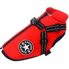 Sherpa Premium Waterproof Small Dog D Ring Coat Red 4 Sizes