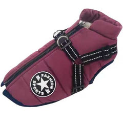 Sherpa Premium Waterproof Small Dog D Ring Coat Burgundy 3 Sizes