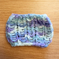 Soft Blue Lilac Chenille Knit Snood for Chihuahua or Small Dog Three Sizes