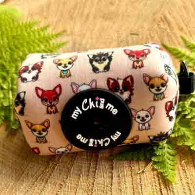 Smart Little Paws Chihuahua Print Exclusive Designer Poop Bag Holder by My Chi and Me